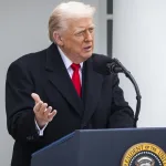 US President Donald Trump during the traditional Thanksgiving event held at the White House on November 25, 2025. Source: CNP/AdMedia/Legion-Media.