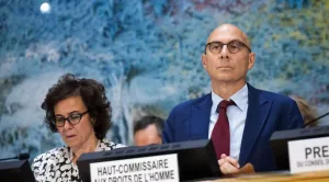 United Nations High Commissioner for Human Rights, Volker Türk, during a session in Geneva, Switzerland. Photo: Fabrice Coffrini/AFP/file photo.
