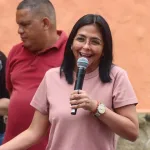 Venezuelan Vice President Delcy Rodríguez speaks at the formation of a Bolivarian Integral Base Committee in La Pastora, Caracas, November 12, 2025. Photo: Instagram/@carmenmelendezr.
