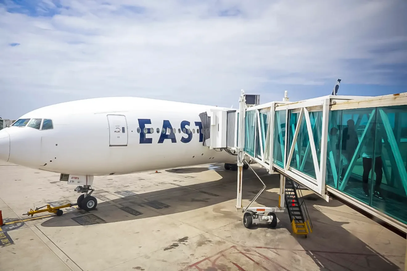 A flight of the US airline Eastern at Simón Bolívar International Airport in Maiquetía, Venezuela. Photo: Ministry of the Interior, Justice and Peace of Venezuela.