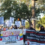 Venezuela has received support from multiple regional bodies and solidarity movements across nations, including the United States and St. Petersburg. Photo: Leah Burdick.