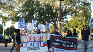 Venezuela has received support from multiple regional bodies and solidarity movements across nations, including the United States and St. Petersburg. Photo: Leah Burdick.