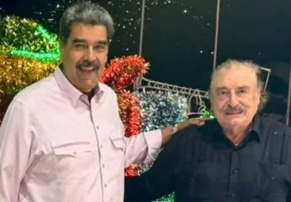 President Nicolas Maduro (L) and Ignacio Ramonet (R), Nov. 2025. Photo: X/ @InfoNodal.