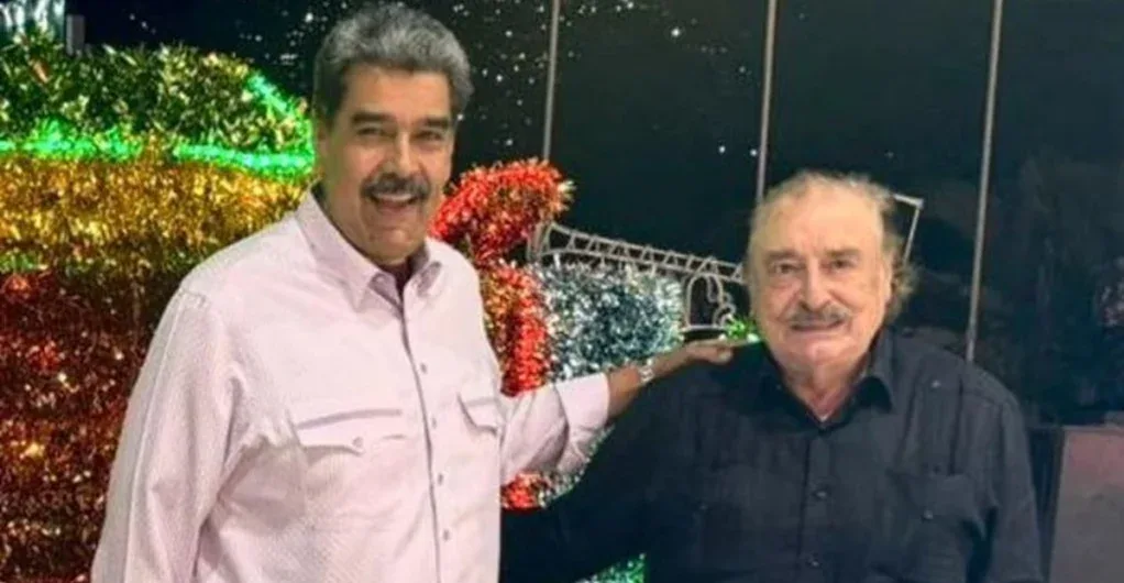 President Nicolas Maduro (L) and Ignacio Ramonet (R), Nov. 2025. Photo: X/ @InfoNodal.