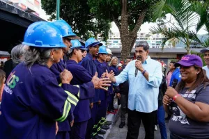 Venezuelan President Nicolás Maduro visits the Simon Bolivar Socialist Commune in the 23 the Enero parish of Caracas on Nov. 27, 2025. Photo: Venezuelan Presidential Press.