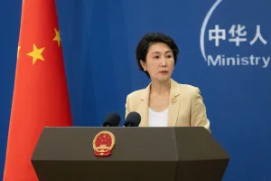 Chinese Foreign Ministry Spokesperson Mao Ning at her regular press conference, November 28, 2025. Photo: VCG.