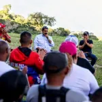 Venezuelan President Nicolás Maduro speaks to the people of the communes during a visit to the Rural Tourist Commune Parque Caiza on November 6, 2025. Photo: Venezuela's Presidential Press.