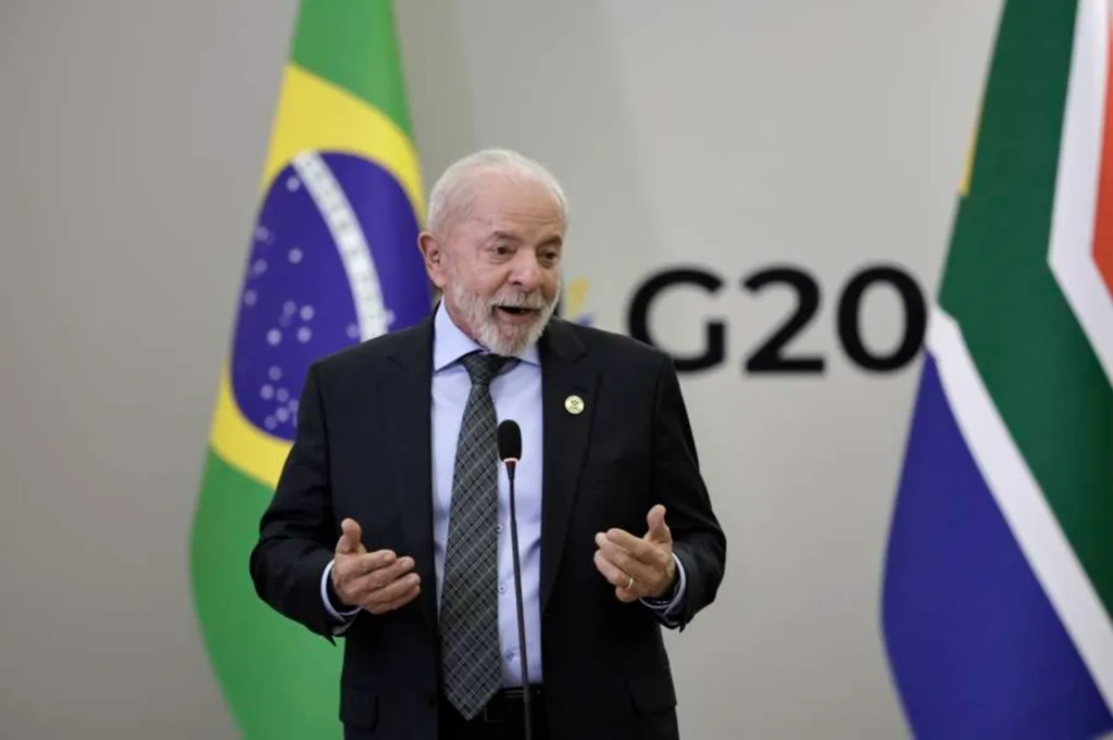 Brazilian President Luiz Inácio Lula da Silva addressing the G20. Photo: Ricardo Stuckert/PR.