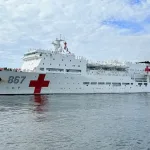 Chinese naval hospital ship Silk Road Ark also known by its hull number 867. The ship is part of the People's Liberation Army Navy of China and is primarily used for humanitarian and medical missions. Photo: Ministry of National Defense, People's Republic of China.