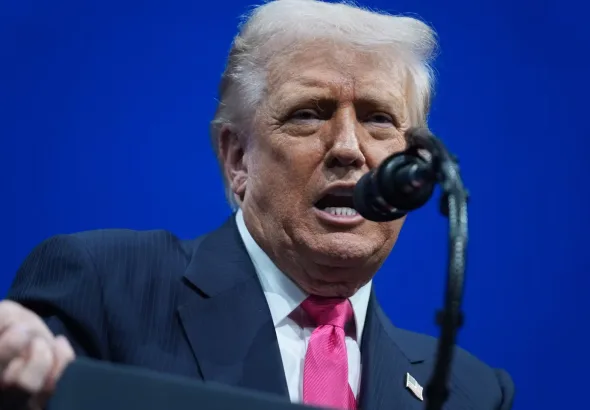 US President Donald Trump speaks at the Saudi Investment Forum at the Kennedy Center, November 19, 2025, in Washington. Photo: Evan Vucci/AP.