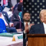 Nigerian President Bola Ahmed Tinubu (left) and US President Donald Trump (rights). Photos via X.