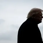 Donald Trump in the White House gardens. Photo: Graeme Sloan/EPA-EFE/file photo.