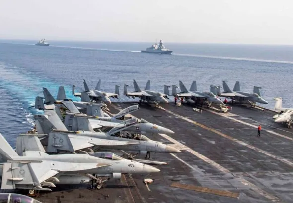 A part of the US naval deployment in the Caribbean targeting Venezuela. Photo: US Naval Institute.