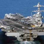 USS Gerald R. Ford aircraft carrier. Photo: US Navy/file photo.