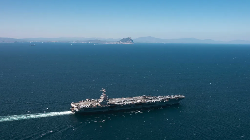 US Navy aircraft carrier USS Gerald R. Ford. X/@aircraftcarrier.