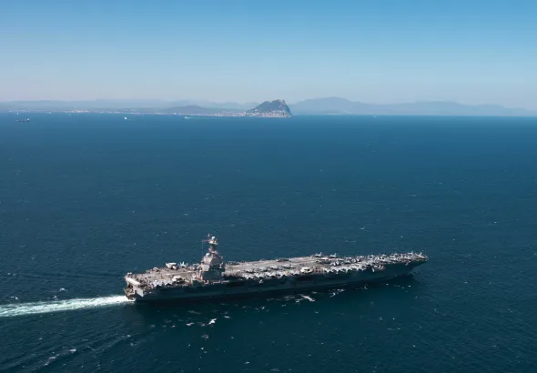 US Navy aircraft carrier USS Gerald R. Ford. X/@aircraftcarrier.