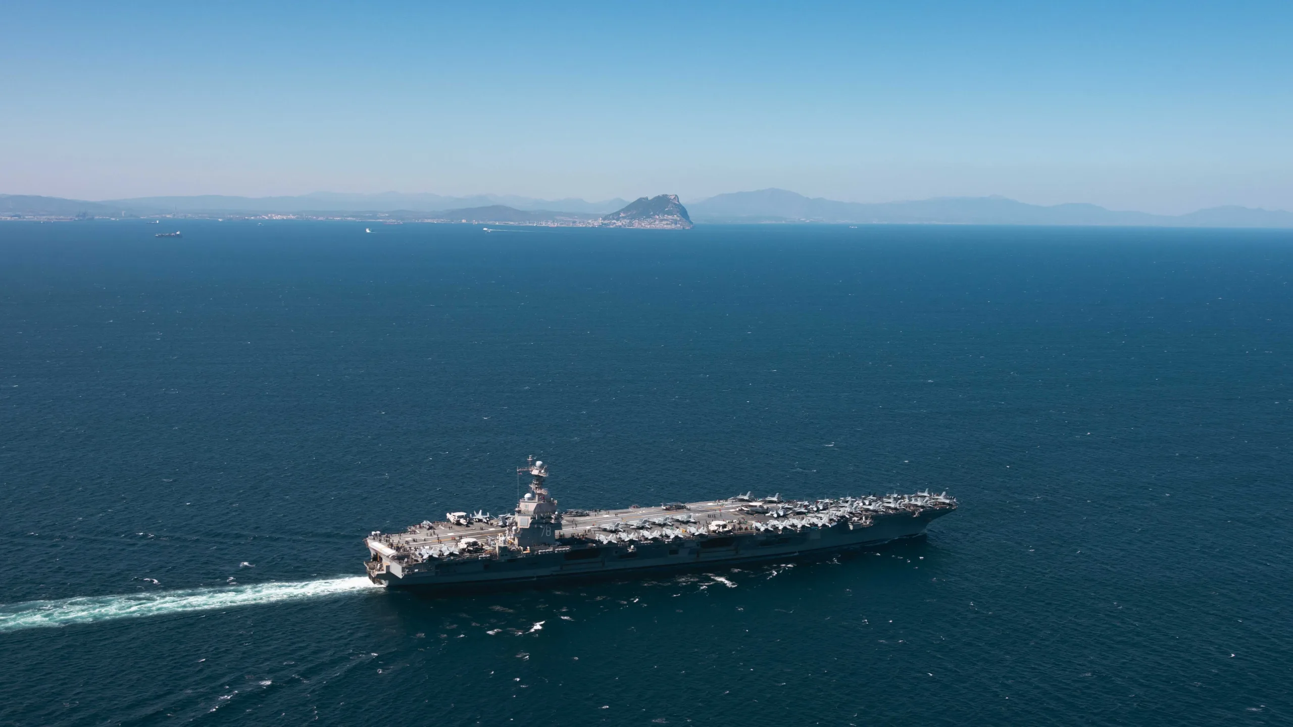US Navy aircraft carrier USS Gerald R. Ford. X/@aircraftcarrier.