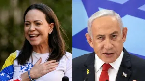 Maria Corina Machado, 2025 Nobel Peace Prize recipient (Left) and Benjamin Netanyahu (Right) Israeli Prime Minister. Photo: PressTV.