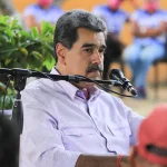 Venezuelan President Nicolás Maduro during a meeting with communards in Aragua state on Wednesday, November 12, 2025. Photo: Venezuela's Presidential Press.