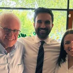 Sen. Bernie Sanders, then Democratic mayoral candidate Zohran Mamdani and Rep. Alexandria Ocasio-Cortez pose for a photo in Astoria, Queens, Sept. 6, 2025. Photo: X/@ZohranKMamdani.