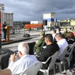 Deputy Minister of Foreign Trade and Foreign Investment Déborah Rivas Saavedra speaks at the inauguration event of the seventh photovoltaic solar park resulting from China-Cuba cooperation. Photo: X/@PresidenciaCuba.