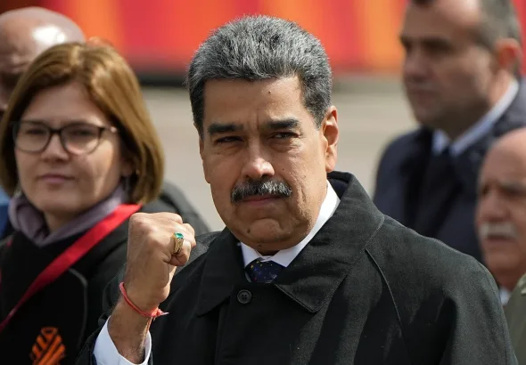 Venezuelan President Nicolas Maduro walks in the Red Square after the Victory Day military parade in Moscow, Russia, May 9, 2025. Photo: AP/file photo.