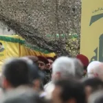 Haytham Tabatabai funeral in Beirut, Lebanon. Photo: Marwan Bou Haidar/Al Akhbar.