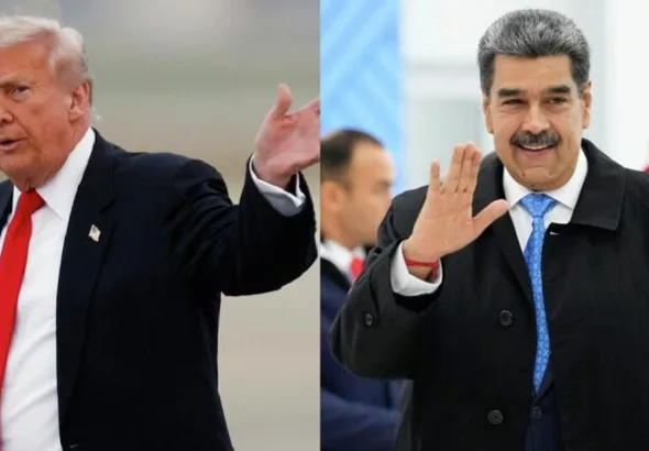 US President Donald Trump (left) and Venezuelan President Nicolás Maduro (right). Photo: AP.