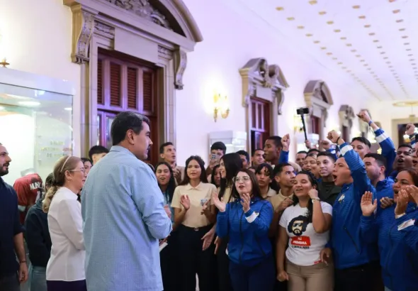 President Nicolás Maduro speaking to the electorate. Photo: Venezuela's Presidential Press.