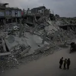 A neighborhood in Jabalia, northern Gaza Strip, destroyed by the Zionist entity. Photo: AFP.
