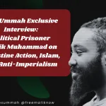 Malik Muhammad is an American activist, writer, and a political prisoner currently serving a 10-year sentence in Oregon for actions during the 2020 Black Lives Matter Uprisings. Photo: Vox Ummah.
