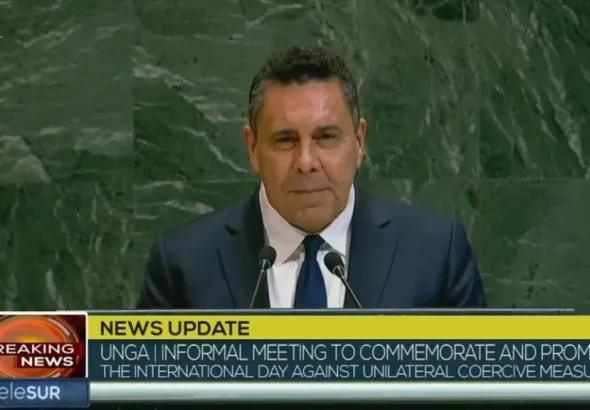 Venezuelan Diplomat Samuel Moncada, Dec. 4, 2025. Photo: Telesur/file photo.