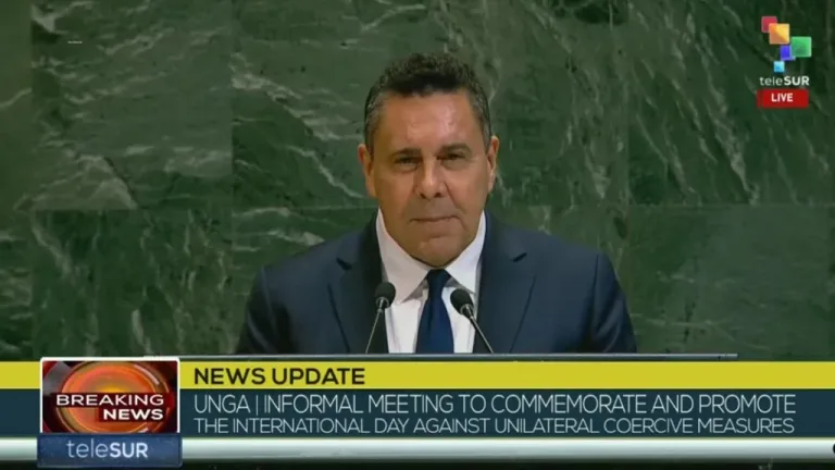 Venezuelan Diplomat Samuel Moncada, Dec. 4, 2025. Photo: Telesur/file photo.