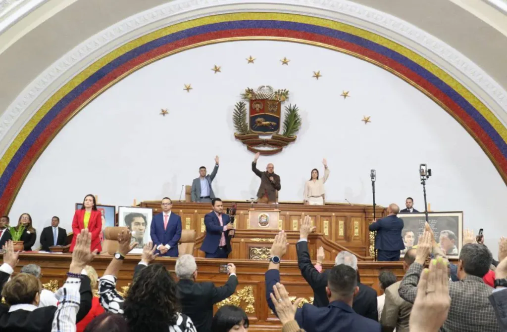 Vote in the National Assembly of Venezuela on the bill to withdraw from the International Criminal Court, December 11, 2025. Photo: Instagram/National Assembly of Venezuela.