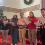 Interfaith leaders hold a vigil at Trinity Lutheran Church, New York, calling for end of US aggression against Venezuela. Photo: Facebook/Trinity Lutheran Church.