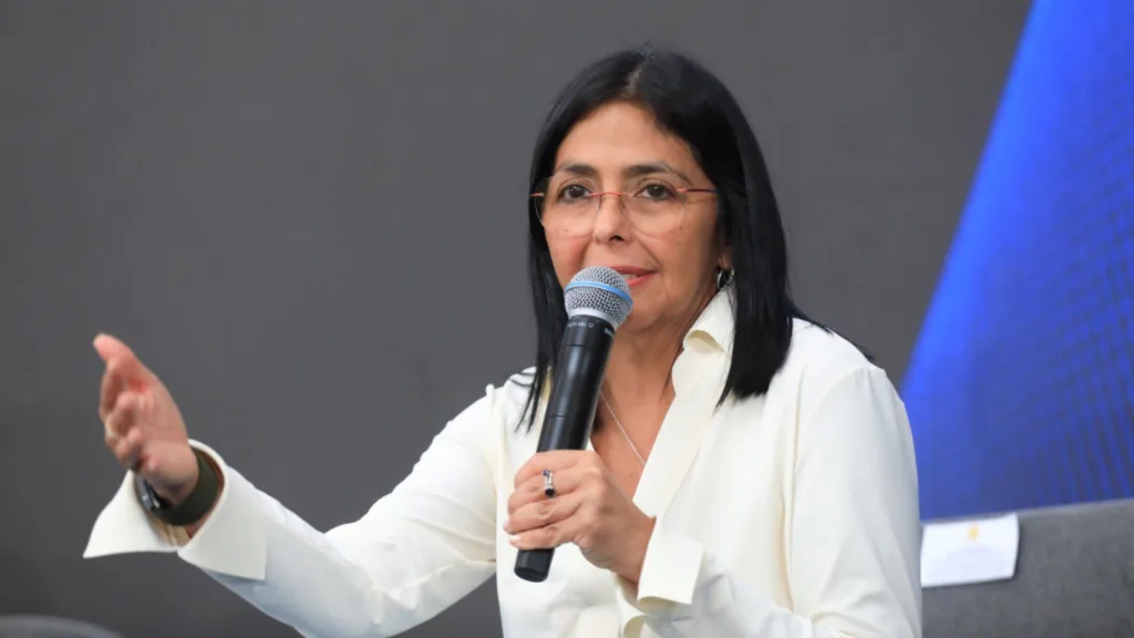Venezuela's Vice President Delcy RodrĂguez. File photo.