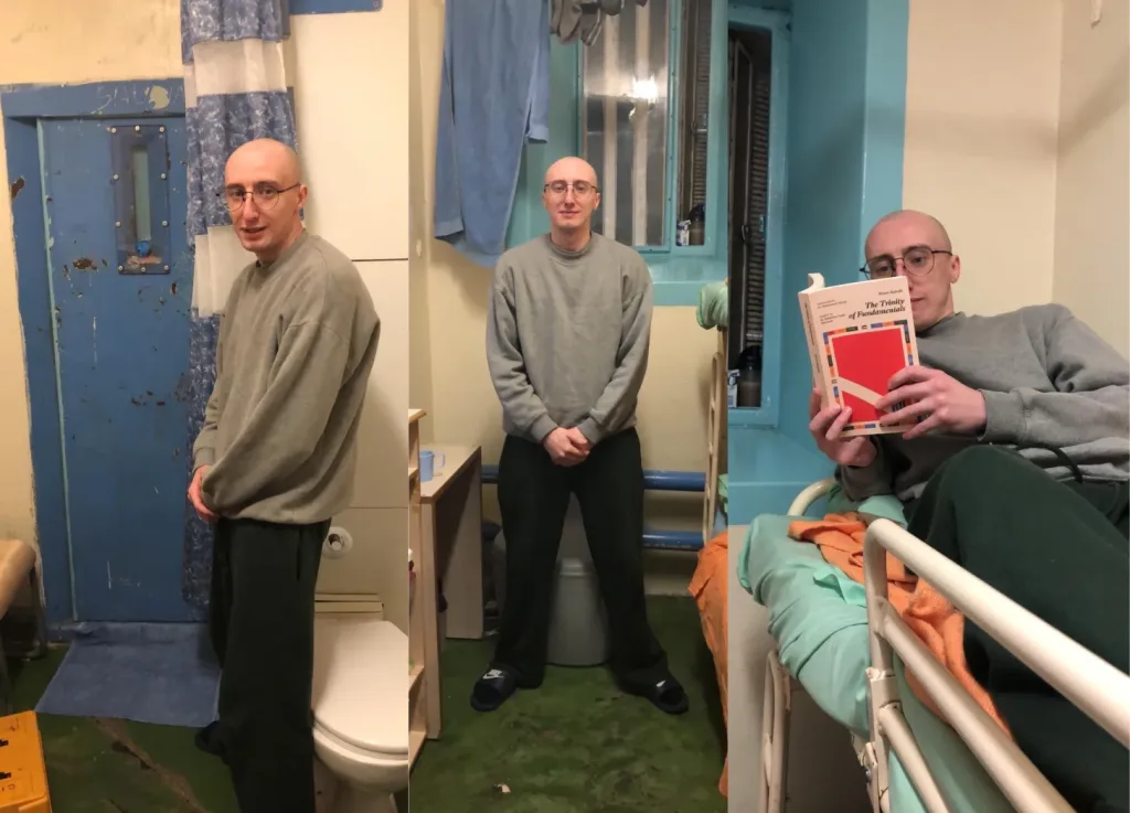 Sean "Shibby" Middlebrough, a prominent Palestine Action activist and now a political prisoner from Liverpool, UK. Photo: Substack.