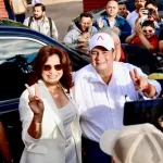 Rixi Moncada and Jorge Aldana. Photo: Telesur/file photo.