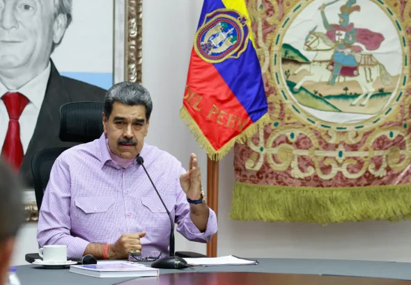 Venezuelan President Nicolás Maduro during a cabinet meeting at Miraflores Palace, Caracas, December 26, 2025. Photo: Venezuelan Presidential Press.