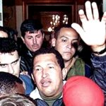 President Chávez freed from captivity by the people, thus defeating the coup within 48 hours. File photo.