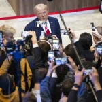 In his speech at the World Economic Forum in Davos, Trump boasted about the military operation against Venezuela. Photo: EFE.