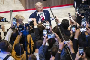 In his speech at the World Economic Forum in Davos, Trump boasted about the military operation against Venezuela. Photo: EFE.