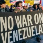Demonstrators in New York City called for US to refrain from attacking Venezuela: December 2025. Photo: US Party for Socialism and Liberation.