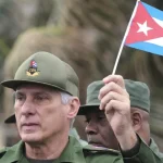 Miguel Díaz-Canel, the current President of Cuba, this photo was taken as Díaz-Canel attended a government-organized rally in January 2026 in Havana to protest the death of 32 Cuban officers who were killed during a US terror operation in Venezuela leading to the kidnapping of Venezuelan President Nicolás Maduro. Photo: AP.