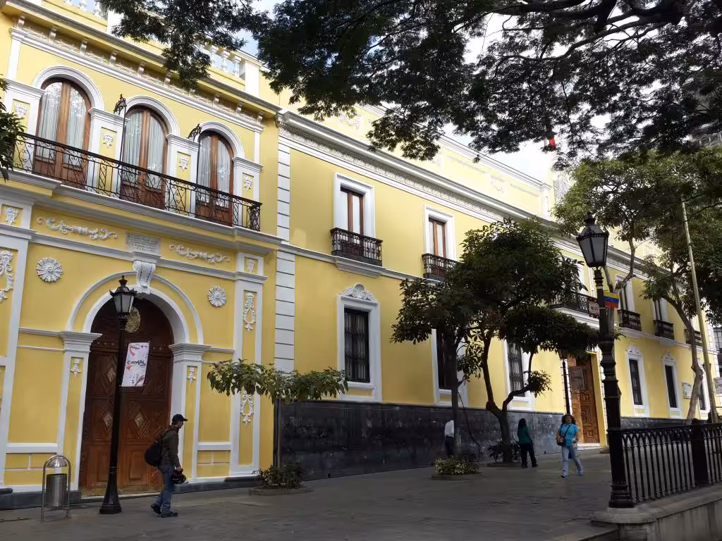 A view of Casa Amarilla, headquarters of the Venezuelan Ministry of Foreign Affairs. File photo.