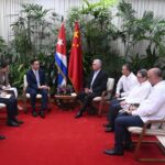 Photo of a meeting between Cuban President Miguel Díaz-Canel and Chinese Ambassador Hua Xin, posted to social media January 21, 2026. Photo: X/@DiazCanelB.