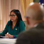 Venezuelan Acting President Delcy Rodríguez at the launch of the Coexistence and Peace Program, January 23, 2026. Photo: Presidential Press.