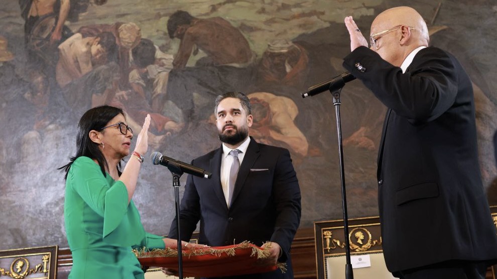 Venezuelan Vice President Delcy Rodríguez was sworn in as interim president on January 5. Photo: Vice Presidency.