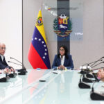 Venezuelan Vice President Delcy Rodríguez leading a council of high-ranking officials. Source: Venezuela Office of the Vice President.