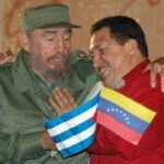 Cuban leader Fidel Castro (Left) and Venezuelan leader Hugo Chávez (Right). Photo: Granma.
